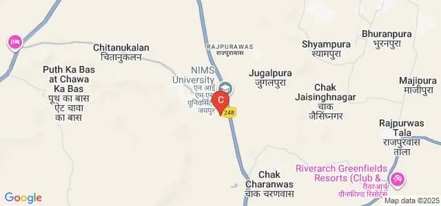 NIMS School of Law, NIMS University, Jaipur Map