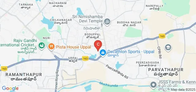 Aurora's Post Graduate College MBA, Uppal Map