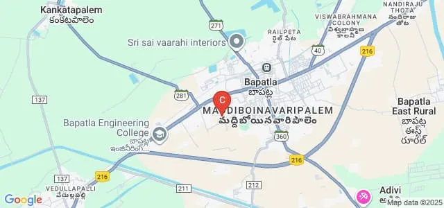 Bapatla College of Pharmacy, Bapatla Map