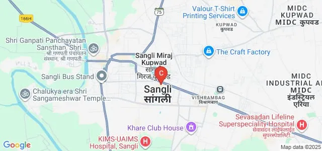 Smt Champaben Balchand Shah Mahila Mahavidyalaya, Sangli Map