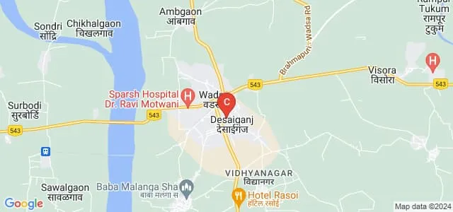 Aniket Social work College, Gadchiroli Map