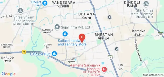 Smt GN Pandya Commerce and Science College, Surat Map