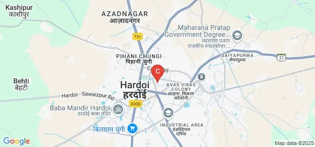 Rajeshwari Anil Kumar Mahavidyalaya, Hardoi Map