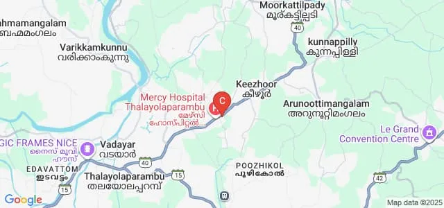 Mercy College of Nursing, Kottayam Map