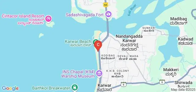 Divekar College of Commerce, Karwar Map