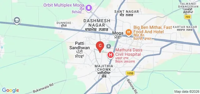 SD College for Women, Moga Map