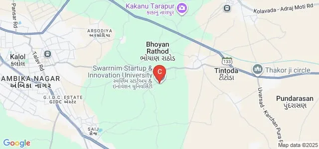 Swarrnim Institute of Design, Gandhinagar Map