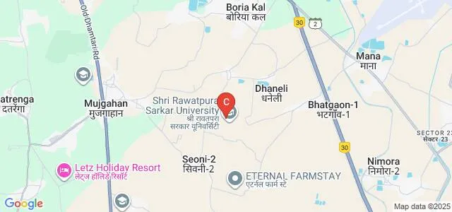 Shri Rawatpura Sarkar Institute of Nursing, Dhaneli Map