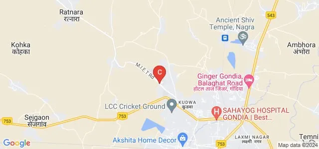 Manoharbhai Patel Institute of Engineering and Technology, Gondia Map