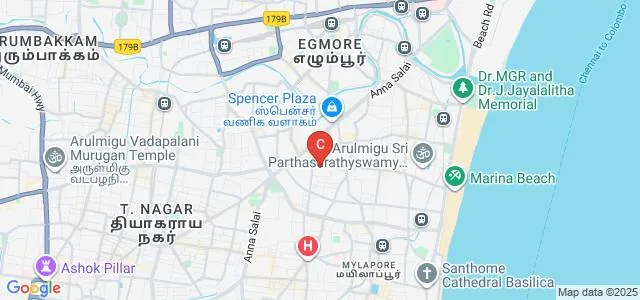 MEASI Academy of Architecture, Chennai Map