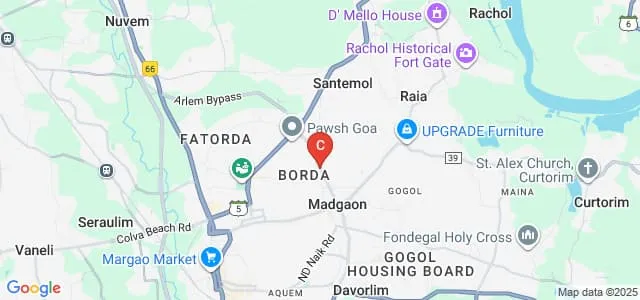 Parvatibai Chowgule College of Arts and Science, Goa Map