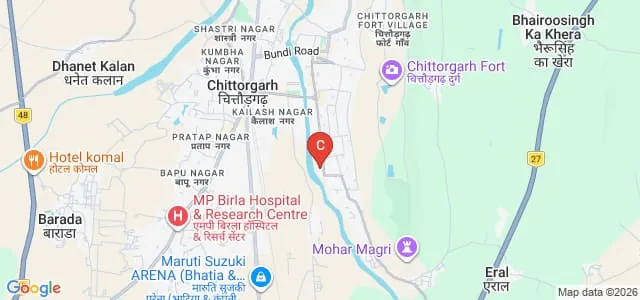 Mewar Girls College of Teachers Training, Chittorgarh Map