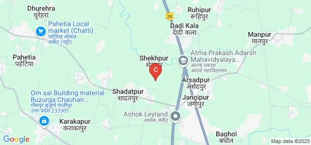 Malti Mahila Mahavidyalaya, Ghazipur Map