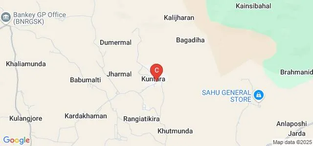 Gokul Pravati Rural College, Kuntara Map