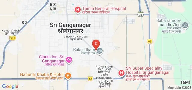 Shri Aatm Vallabh Jain Girls College, Sri Ganganagar Map