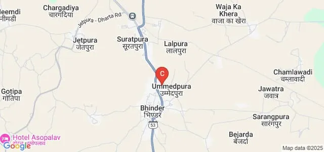 Rana Pratap Girls College, Bhinder Map