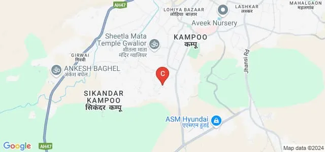 KS Nursing College, Lashkar Map