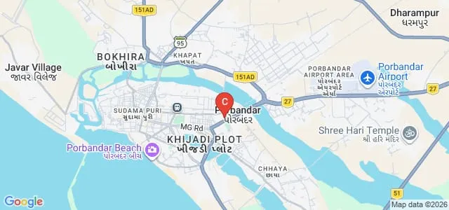 Ramba Graduate Teachers College, Porbandar Map