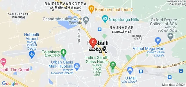 Samarth Degree College of Commerce, Hubli Map