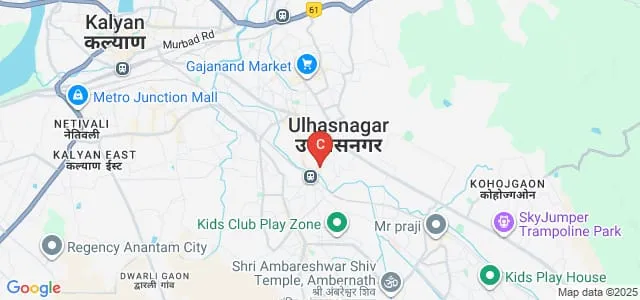 Nari Gursahani Law College, Ulhasnagar Map