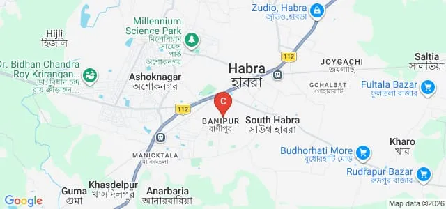 Banipur Mahila Mahavidyalaya, North 24 Parganas Map