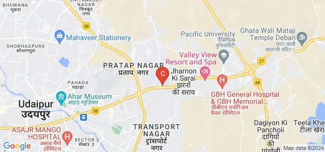 Faculty of Management Studies, Janardan Rai Nagar Rajasthan Vidyapeeth, Udaipur Map