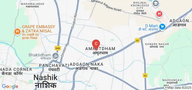 Shree Saptashrungi Ayurved Mahavidyalay and Hospital, Nashik Map