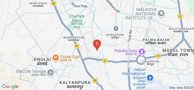 Akashdeep Teachers Training Girls College, Jaipur Map