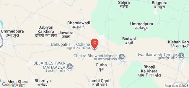 Bahubali Teachers Training College, Chittorgarh Map