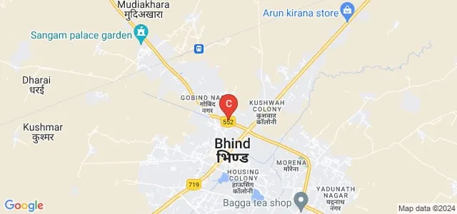 Roshan Lal Daipuria College, Bhind Map