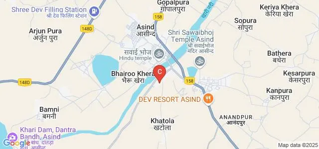 Acharya Shri Mahapragya Institute of Excellence, Bhilwara Map