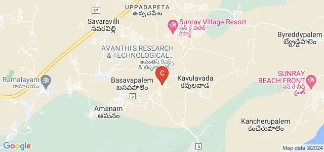 Avanthi's Sri Gnaneswari Research and Technological Academy for Women, Bhogapuram Map