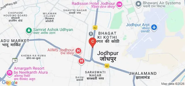 Vyas College of Nursing, Jodhpur Map