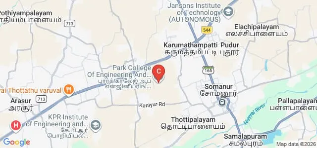 Park College of Engineering and Technology, Coimbatore Map