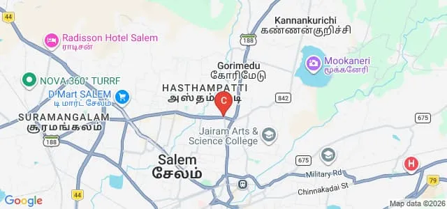 CSI Teacher Training Institute for Women, Salem Map