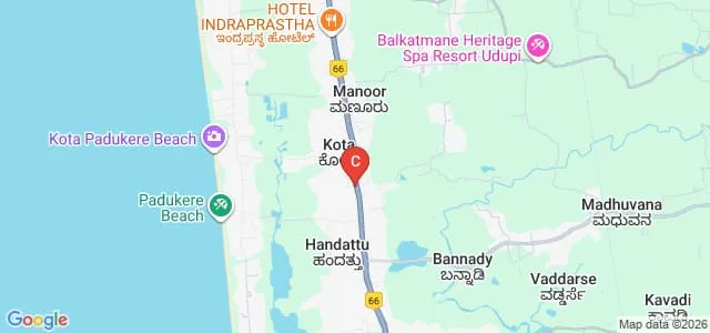 Ashrith School of Nursing, Udupi Map