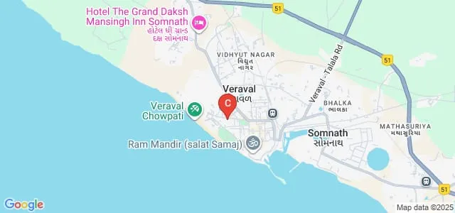 Shri KM Savjani and Smt KK Savjani BBA BCA College, Veraval Map