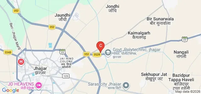 PRARAMBH School for Teacher Education, Jhajjar Map