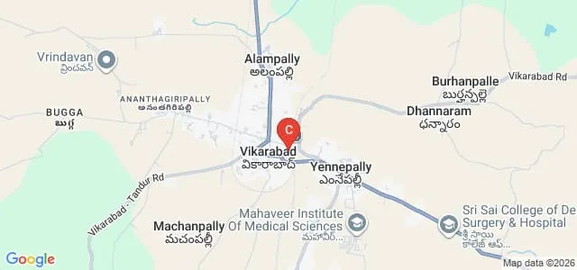 St Judes College of Education for Women, Vikarabad Map