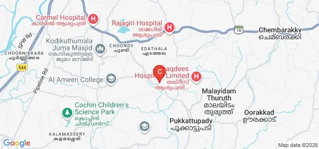 MES College for Advanced Studies, Aluva Map