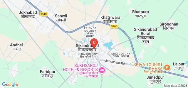 Chandrakanta Mahavidyalaya, Bulandshahr Map