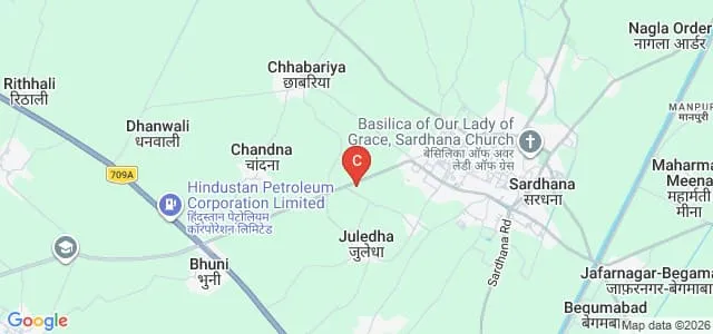 Dron College of Education, Meerut Map