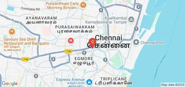 Government College of Fine Arts, Chennai Map