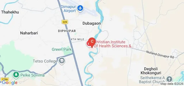 Christian Institute of Health Sciences and Research, Dimapur Map
