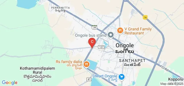 Sri Nagarjuna Degree College, Ongole Map
