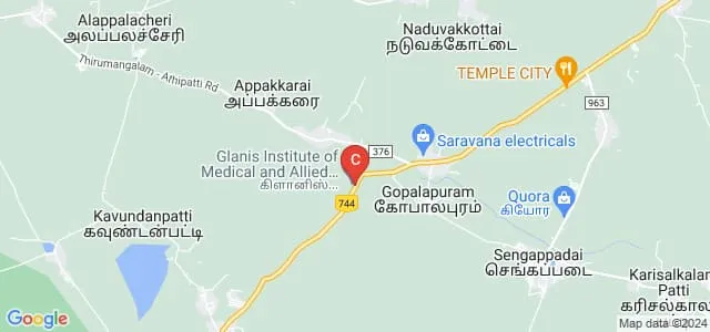 Glanis Institute of Allied Health Sciences, Madurai Map