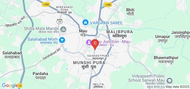 Durgadutta Chunnilal Sagarmal Khandelwal Post Graduate College, Mau Map