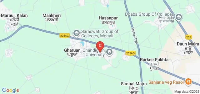 University Institute of Computing, Chandigarh University, Chandigarh Map
