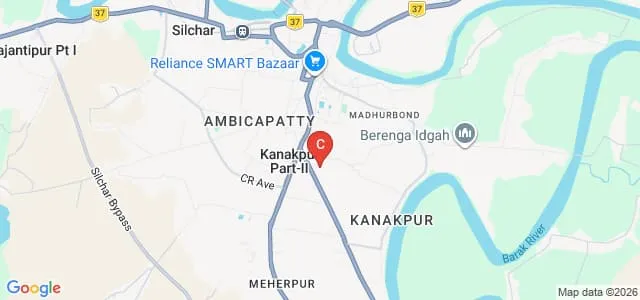 Radhamadhab College, Silchar Map