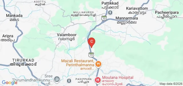 Al Jamia Arts and Science College, Valambur Map